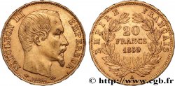 20 francs or Napoléon III, tête nue 1859 Paris F.531/15