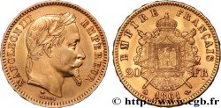 20 francs or Napoléon III, tête laurée 1861 Paris F.532/1