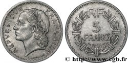 5 francs Lavrillier, aluminium, 9 ouvert 1945  F.339/3