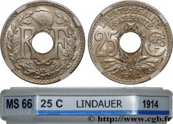 25 centimes Lindauer, Cmes souligné 1914  F.170/2