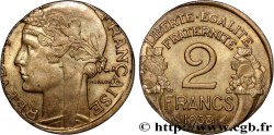 2 francs Morlon, Fautée sur un flan de 1 Franc 1938  F.268/11 var.