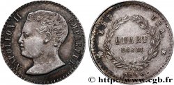 Essai de Quart de franc Napoléon II 1816  KM/WC.19/PTE 10 