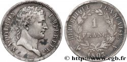 1 franc Napoléon Ier tête laurée, République française 1807 Paris F.204/1