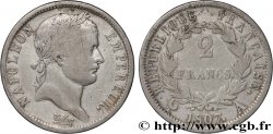 2 francs Napoléon Ier tête laurée, République française 1807 Paris F.254/2