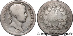 2 francs Napoléon Ier tête laurée, Empire français 1811 Paris F.255/24