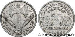 50 centimes Francisque, légère 1944 Beaumont-Le-Roger F.196/5