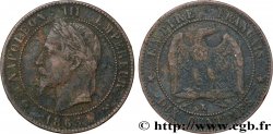 Dix centimes Napoléon III, tête laurée 1863 Bordeaux F.134/12