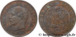 Cinq centimes Napoléon III, tête nue 1853 Lille F.116/7