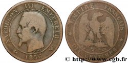 Dix centimes Napoléon III, tête nue 1856 Lille F.133/40