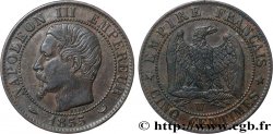 Cinq centimes Napoléon III, tête nue 1855 Lille F.116/28