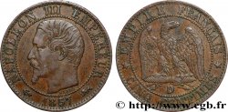 Cinq centimes Napoléon III, tête nue 1857 Lyon F.116/40