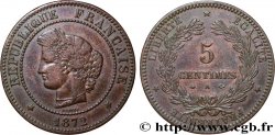 5 centimes Cérès, petit A 1872 Paris F.118/5