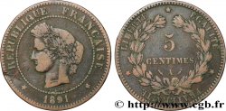 5 centimes Cérès 1891 Paris F.118/33