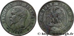 Deux centimes Napoléon III, tête nue 1856 Bordeaux F.107/41