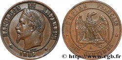 Dix centimes Napoléon III, tête laurée 1865 Paris F.134/16