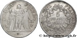 5 francs Union et Force, Union serré, seulement glands intérieurs 1803 Paris F.288/188