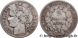 2 francs Cérès, avec légende 1871 Paris F.265/3