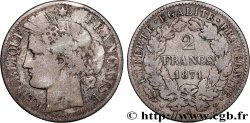 2 francs Cérès, avec légende 1871 Paris F.265/3