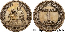 1 franc Chambres de Commerce 1927 Paris F.218/9
