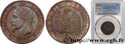 Cinq centimes Napoléon III, tête laurée 1863 Paris F.117/10