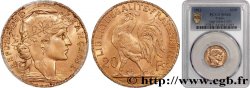 20 francs or Coq, Liberté Égalité Fraternité 1912 Paris F.535/6