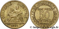 50 centimes Chambres de Commerce 1921 Paris F.191/3
