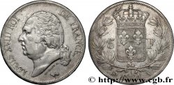 5 francs Louis XVIII, tête nue 1821 Paris F.309/60