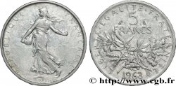 5 francs Semeuse, argent 1963 Paris F.340/7