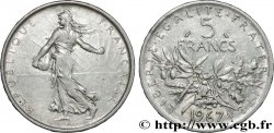 5 francs Semeuse, argent 1967 Paris F.340/11