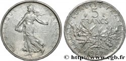 5 francs Semeuse, argent 1967 Paris F.340/11