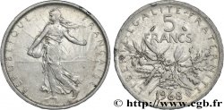 5 francs Semeuse, argent 1968 Paris F.340/12