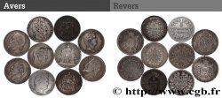 Lot de dix écus de 5 francs n.d.  F.-/
