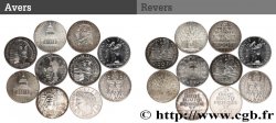 Lot de 10 pièces de 100 francs commémoratives - - F.-/
