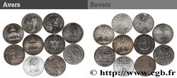 Lot de 10 pièces de 100 francs commémoratives - - F.-/