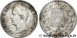 5 francs Charles X 2e type, tranche en relief 1830 Paris F.312/1