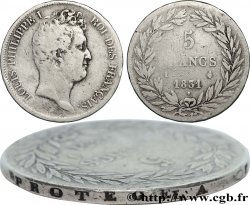 5 francs type Tiolier avec le I, tranche en creux 1831 Limoges F.315/19