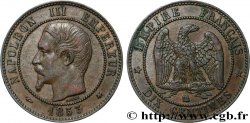 Dix centimes Napoléon III, tête nue 1853 Strasbourg F.133/4