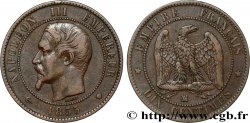 Dix centimes Napoléon III, tête nue 1855 Marseille F.133/31