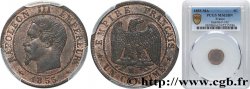 Un centime Napoléon III, tête nue 1855 Marseille F.102/23