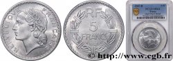 5 francs Lavrillier, aluminium 1947 Beaumont-Le-Roger F.339/12