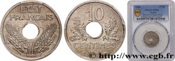 Essai de 10 centimes État français, grand module, en Maillechort 1941 Paris GEM.44 4