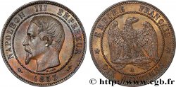 Dix centimes Napoléon III, tête nue 1853 Paris F.133/2