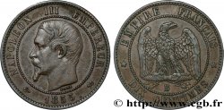 Dix centimes Napoléon III, tête nue 1855 Rouen F.133/22