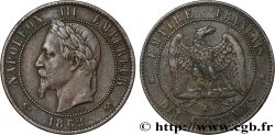 Dix centimes Napoléon III, tête laurée 1862 Bordeaux F.134/9