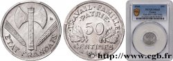 50 centimes Francisque, légère 1944  F.196/4