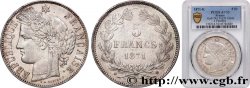 5 francs Cérès, sans légende 1871 Bordeaux F.332/8
