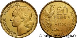 20 francs Georges Guiraud, 4 faucilles 1950 Beaumont-Le-Roger F.401/3