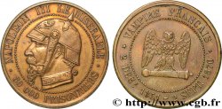 Médaille satirique Lt 27, type E “Chouette penchée” 1870  Schw.E2b 