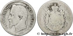 2 francs Napoléon III, tête laurée 1866 Strasbourg F.263/3