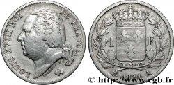 1 franc Louis XVIII 1824 Paris F.206/56